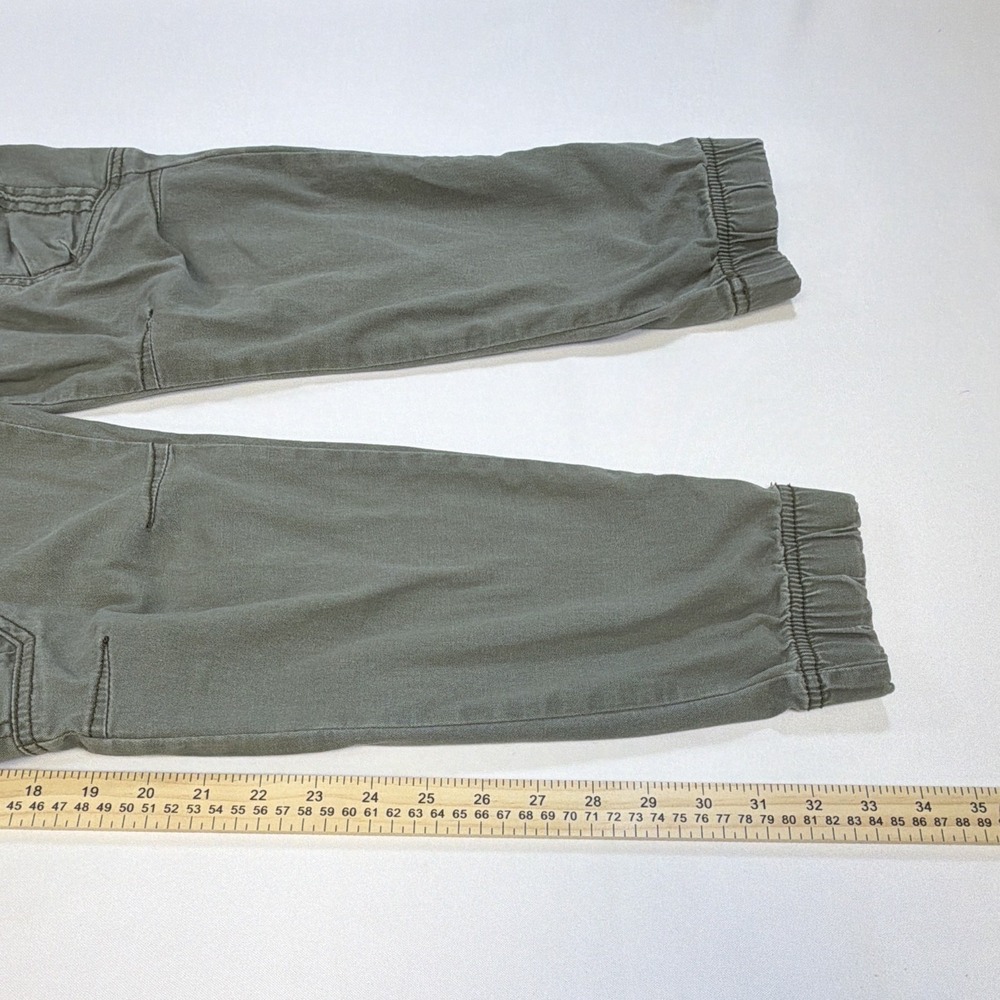 Wrangler Boys Green Solid Cargo Jogger Pants Drawstring Elastic Waist 12 - Picture 3 of 13